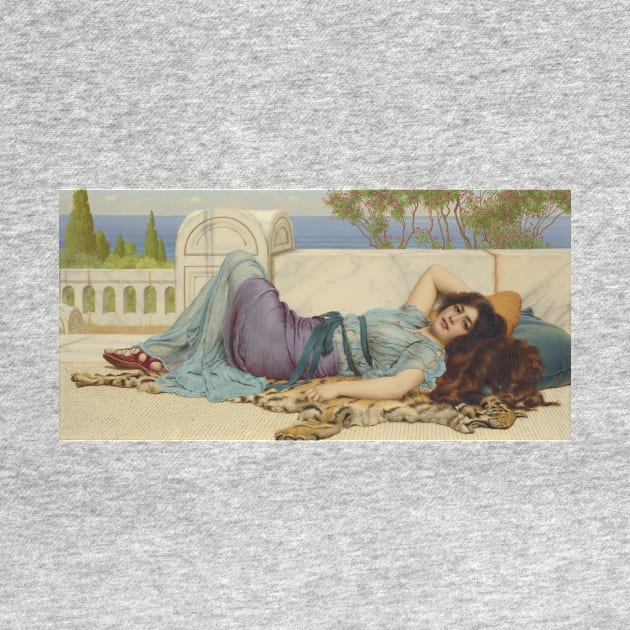 Mischief and Repose by John William Godward by Classic Art Stall